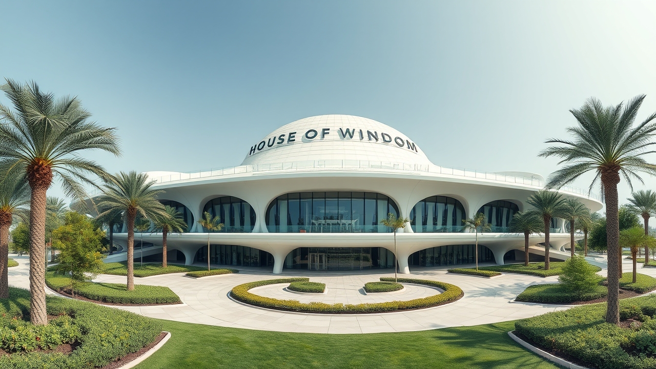 House of Wisdom library architecture in Sharjah