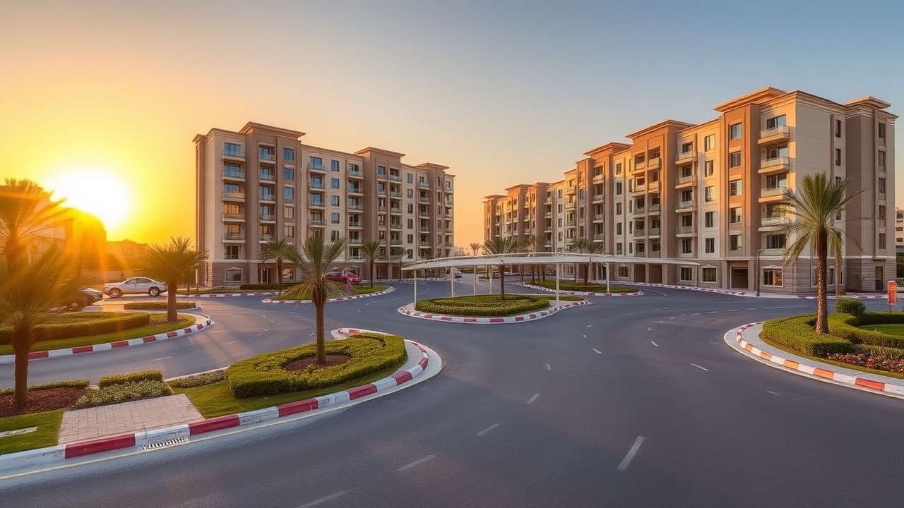 Serviced apartment complex near Expo Village Dubai