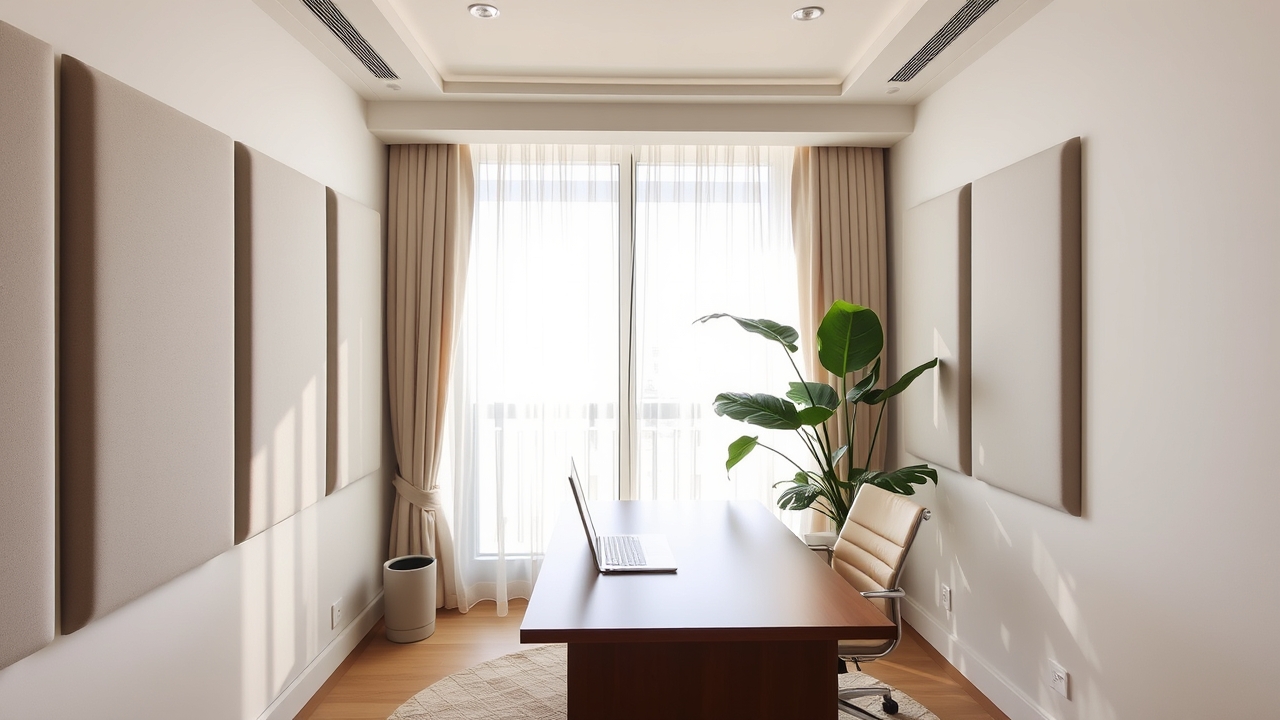 Professional study room in Dubai Marina apartment