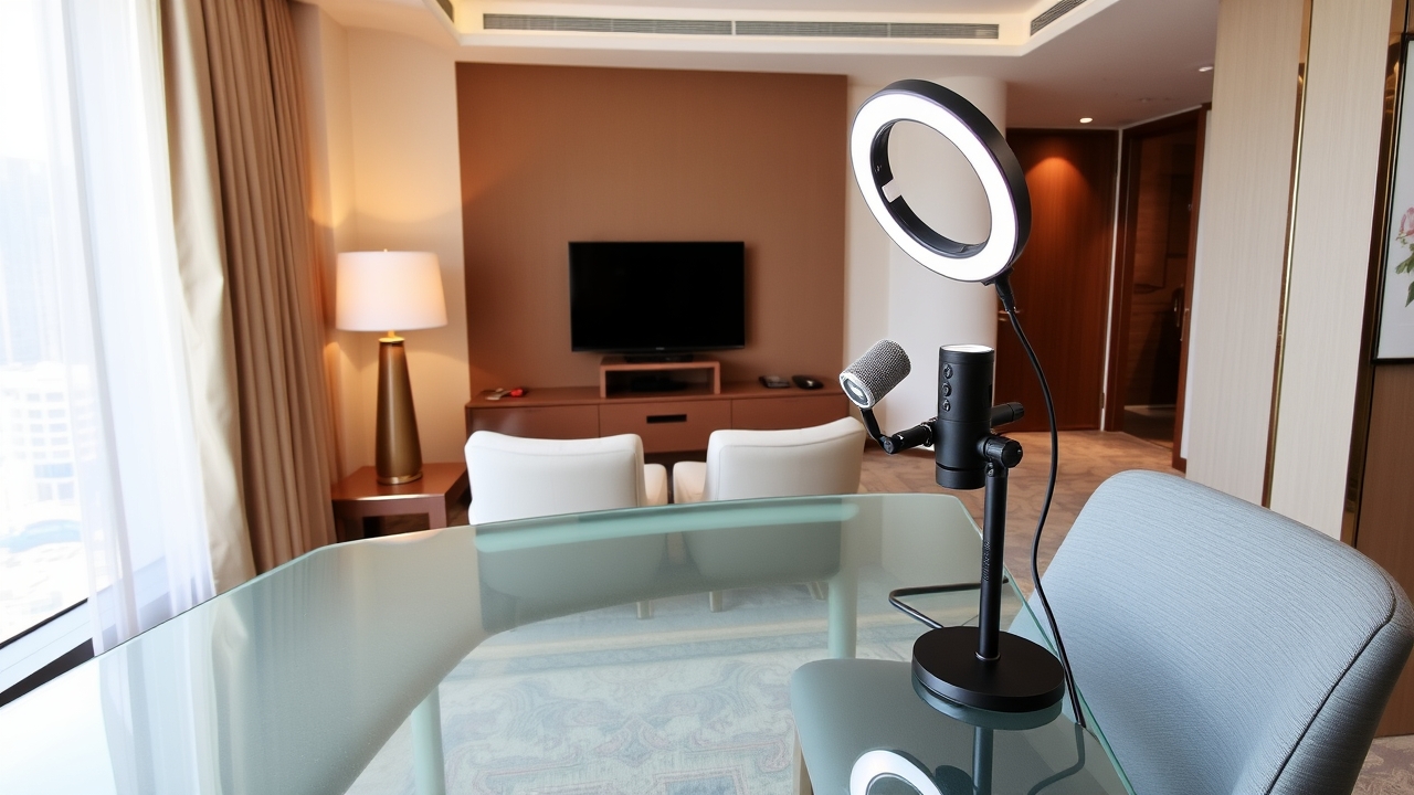 Luxury serviced apartment desk in Downtown Dubai